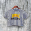 Sublime Logo Crop Top Sublime Crop Tee Retro Band Shirt 90s Rock Fan