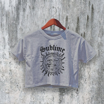 Retro Sublime Crop Top Sublime Crop Tee 40oz 90s Rock Shirt Tour Merch