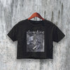 Vintage Slowdive Crop Top English Rock Crop Tee 90s Slowdive Band Shirt