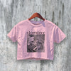 Vintage Slowdive Crop Top English Rock Crop Tee 90s Slowdive Band Shirt