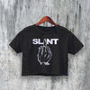 Slint Crop Top F*ck Crop Tee Vintage Middle Finger Shirt Rock Music