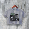 Slint Crop Top Live Concert Crop Tee Vintage Members Shirt Rock Band - bestshirtz