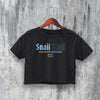 Logo Snail Mail Crop Top Indie Crop Tee Trendy Aesthetic Shirt Indie Rock