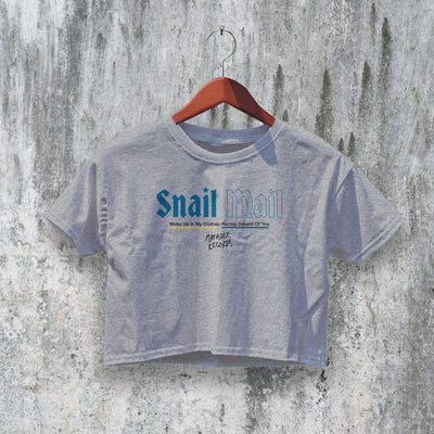 Logo Snail Mail Crop Top Indie Crop Tee Trendy Aesthetic Shirt Indie Rock