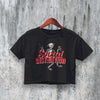 Social Distortion Crop Top Vintage Skeleton Crop Tee Punk Rock Band Shirt