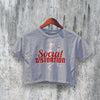 Social Distortion Crop Top Vintage Skeleton Crop Tee Punk Rock Band Shirt