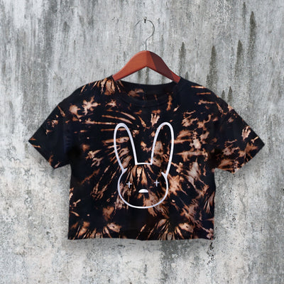 Bad Bunny Logo Crop Top Rapper Bunny Crop Tee Aesthetic Latin Rap Shirt