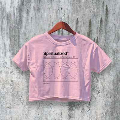 Spiritualized Crop Top Ladies and Gentlemen We Are Floating in Space Tee