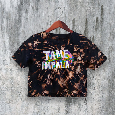 Tame Impala Logo Crop Top Band Psychedelic Crop Tee Tame Impala Shirt - bestshirtz#