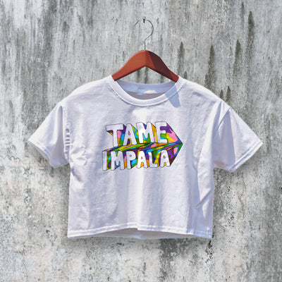 Tame Impala Logo Crop Top Band Psychedelic Crop Tee Tame Impala Shirt - bestshirtz#