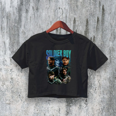 The Boys Crop Top Soldier Boy Crop Tee Superhero Shirt TV Series Merch