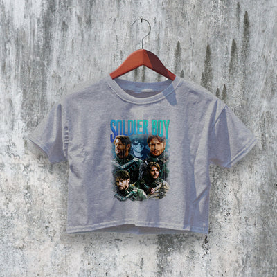 The Boys Crop Top Soldier Boy Crop Tee Superhero Shirt TV Series Merch