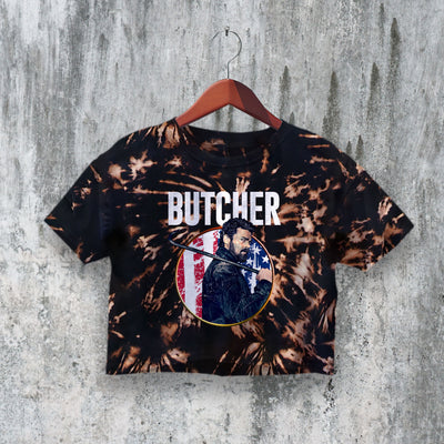 The Boys Crop Top Butcher Crop Tee Superhero Shirt Billy Butcher Series