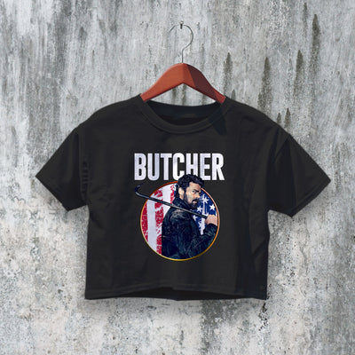 The Boys Crop Top Butcher Crop Tee Superhero Shirt Billy Butcher Series