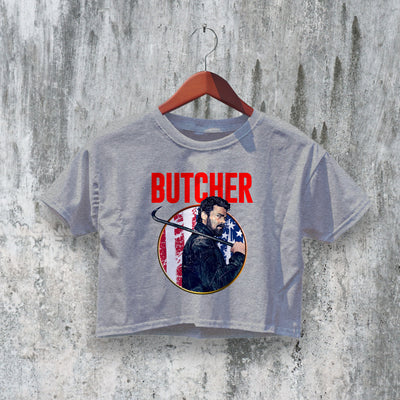 The Boys Crop Top Butcher Crop Tee Superhero Shirt Billy Butcher Series