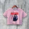 The Boys Crop Top Butcher Crop Tee Superhero Shirt Billy Butcher Series