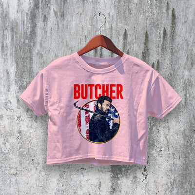 The Boys Crop Top Butcher Crop Tee Superhero Shirt Billy Butcher Series