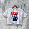 The Boys Crop Top Butcher Crop Tee Superhero Shirt Billy Butcher Series