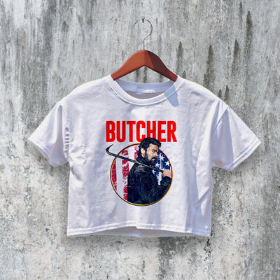 The Boys Crop Top Butcher Crop Tee Superhero Shirt Billy Butcher Series