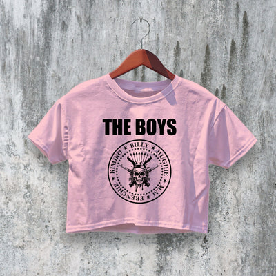 The Boys Logo Crop Top Superhero Crop Tee Boys TV Series Shirt Superpower