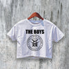 The Boys Logo Crop Top Superhero Crop Tee Boys TV Series Shirt Superpower