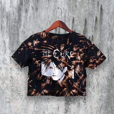 The Cure Crop Top Dark Aesthetic Crop Tee Robert Smith Shirt Music Merch