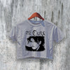 The Cure Crop Top Dark Aesthetic Crop Tee Robert Smith Shirt Music Merch