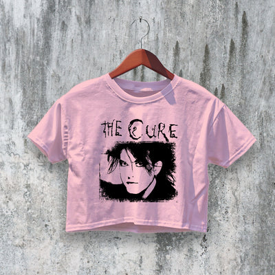 The Cure Crop Top Dark Aesthetic Crop Tee Robert Smith Shirt Music Merch