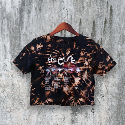 The Cure Crop Top Of A Lost World Crop Tee US Tour Shirt Fan Music Merch