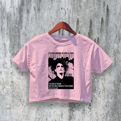 The Cure Crop Top Picture Of You Crop Tee Goth Band Shirt Tour Fan Merch