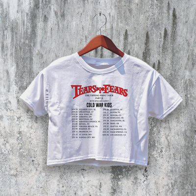 Tears For Fears Crop Top Band Album Crop Tee Concert Shirt Tour Merch - bestshirtz#