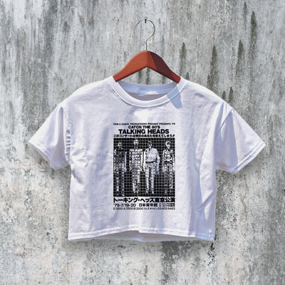 Talking Heads Crop Top More Songs About Buildings and Food Crop Tee Band Shirt