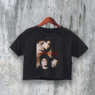 The Smiths Crop Top Retro Style Morrissey Crop Tee 80s Rock Band Shirt