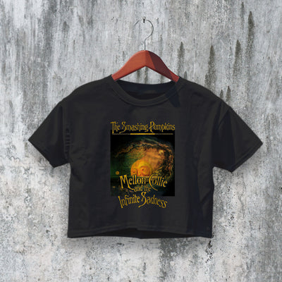 The Smashing Pumpkins Crop Top Mellon Collie Crop Tee Rock Band Shirt - bestshirtz#