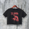 Vintage TV Girl Crop Top French Exit Crop Tee Album Art Shirt Band Fan