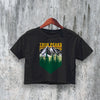 Vintage Twin Peaks Crop Top Retro Horror Crop Tee Aesthetic Movie Shirt