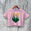 Vintage Twin Peaks Crop Top Retro Horror Crop Tee Aesthetic Movie Shirt