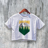 Vintage Twin Peaks Crop Top Retro Horror Crop Tee Aesthetic Movie Shirt