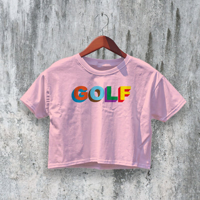 Tyler The Creator Crop Top Golf Logo Crop Tee Golf Wang Artistic Shirt