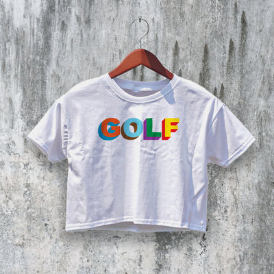 Tyler The Creator Crop Top Golf Logo Crop Tee Golf Wang Artistic Shirt