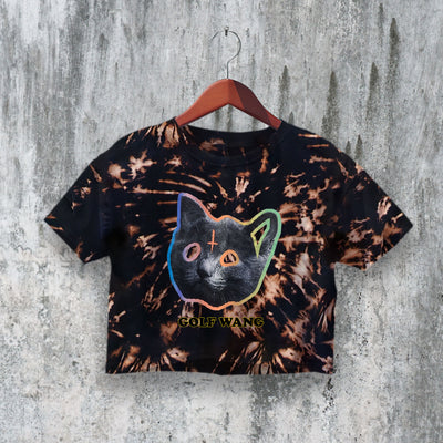 Tyler The Creator Crop Top Golf Wang Crop Tee Cat Artistic Shirt Rapper