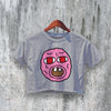 Tyler The Creator Crop Top Cherry Bomb Head Crop Tee Hip Hop Fan Shirt