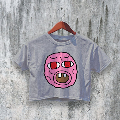 Tyler The Creator Crop Top Cherry Bomb Head Crop Tee Hip Hop Fan Shirt