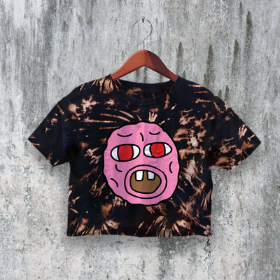 Tyler The Creator Crop Top Cherry Bomb Head Crop Tee Hip Hop Fan Shirt