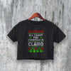 Clairo Crop Top All I Want For Christmas Crop Tee Christmas Shirt Music