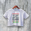 Clairo Crop Top All I Want For Christmas Crop Tee Christmas Shirt Music