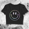 Smiley Emoticon Crop Top Emoticon Shirt Emoji Aesthetic Y2K Shirt