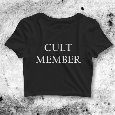 Cult Member Crop Top Y2K Music Crop Tee Aesthetic Cult Member Shirt - bestshirtz#