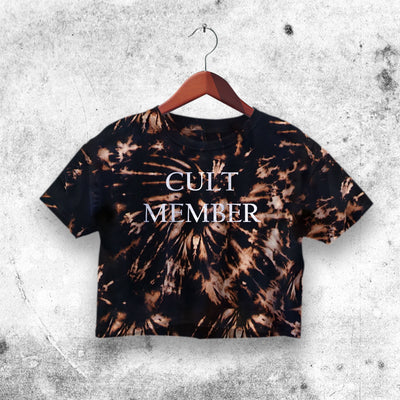 Cult Member Crop Top Y2K Music Crop Tee Aesthetic Cult Member Shirt - bestshirtz#