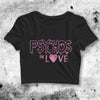 Psycho in Love Crop Top Women's Psycho Crop Tee Y2K Music